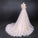 Gorgeous Long Backless Wedding Dresses Ivory Lace Wedding Gowns