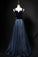Elegant Long Lace Up Velvet Tulle Prom Dresses Modest Party Gowns