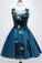 A-line Round Neckline Satin Homecoming Dresses With Appliques