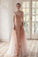 Open Back Spaghetti Straps Prom Dresses Ombre Tulle V Neck Pink Beauty Prom Gowns
