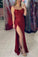 Fuchsia Shiny Sequins Evening Party Dresses Mermaid Long Prom Dresses