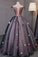 Princess Black Off the Shoulder Butterfly Appliqued Prom Dresses Quinceanera Dresses