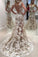 Open Back Sleeveless Sweep Train Lace Up Appliques Sheer Wedding Dresses