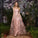 Sparkly Pink Spaghetti Straps A-line lace Prom Dresses