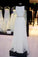 Elegant Simple Long Ivory Flowy Prom Dresses Beach Wedding