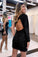 Cute Black One Shoulder Backless Sequins Homecoming Dresses
