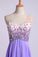 Romantic Prom Dresses A Line One Shoulder With Beadings Tulle And Chiffon Sweep