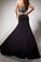 2021 Prom Dresses Mermaid/Trumpet Black Sweetheart Chiffon With Rhinestone