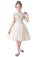 A- Line Cute Cap Sleeves Sequins Short Flower Girl Dresses