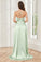Column Halter Soft Satin Bridesmaid Dress with Pockets