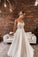 Fairy A Line V Neck Chiffon Wedding Dresses with Appliques