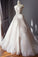 Ball Gown Off Shoulder Sleeveless Sweetheart Appliques Beading Tulle Wedding Dresses