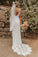Sexy Spaghetti Straps V Neck Mermaid Ivory Wedding Dresses Beach Simple Bridal Dresses