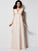 A-Line/Princess V-neck Sleeveless Pleats Long Chiffon Dresses TPP0003306