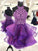 A-Line/Princess Organza Beading Halter Sleeveless Short/Mini Homecoming Dress TPP0002953