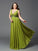 A-Line/Princess Straps Rhinestone Sleeveless Long Chiffon Plus Size Dresses TPP0003333