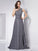 A-Line/Princess Jewel Sleeveless Beading Long Chiffon Dresses TPP0003289