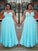 A-Line/Princess Sweetheart Sleeveless Beading Floor-Length Chiffon Plus Size Dresses TPP0002472