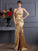 Sheath/Column Sweetheart Sleeveless Beading Long Elastic Woven Satin Dresses TPP0003264