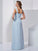 A-Line/Princess Straps Sleeveless Beading Long Chiffon Dresses TPP0003442