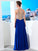 A-Line/Princess Scoop Sleeveless Floor-Length Crystal Chiffon Dresses TPP0002834