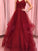 A-Line/Princess Net Spaghetti Straps Sleeveless Ruffles Floor-Length Dresses TPP0003338