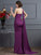 Sheath/Column One-Shoulder Sleeveless Long Chiffon Dresses TPP0002550