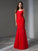 Sheath/Column Scoop Applique Sleeveless Long Lace Dresses TPP0003047