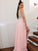 A-Line/Princess Straps Beading Sleeveless Chiffon Floor-Length Dresses TPP0001512