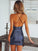 Sheath/Column Sequins Spaghetti Straps Sleeveless Short/Mini Homecoming Dresses TPP0002653