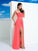 Sheath/Column Sweetheart Pleats Sleeveless Long Chiffon Dresses TPP0003202