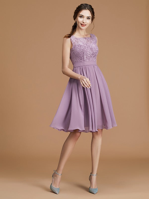 A-Line/Princess One-Shoulder Sleeveless Floor-Length Ruched Tulle Bridesmaid Dresses