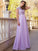 A-Line/Princess Scoop Short Sleeves Floor-Length Beading Chiffon Dresses TPP0003447