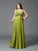 A-Line/Princess Straps Rhinestone Sleeveless Long Chiffon Plus Size Dresses TPP0003333
