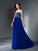 A-Line/Princess Sweetheart Beading Sleeveless Long Chiffon Dresses TPP0003031