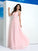 A-Line/Princess Straps Beading Sleeveless Long Chiffon Dresses TPP0002549