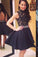 Prom Dress Lace Prom Dress Black Prom Dress Fitted Prom Dress Short Prom Dress
