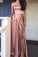 prom dresses 2021 prom dresses fashion pink off the shoulder prom dress sexy slit evening