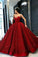 Stunning Sweetheart Ball Gown A Line Prom Dresses with Sequins