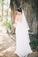Off-the-Shoulder Empire Pleated White Sweetheart Backless Chiffon Beach Wedding Dress