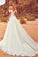 Sexy Off-the-Shoulder Sweep Train Sweetheart A-Line Tulle Ivory Floor-Length Wedding Dress