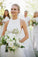 Simple Cheap Open Back Affordable Long Chiffon White Wedding Brides Dresses