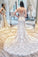 Charming Spaghetti Straps V Back Lace Sheath Wedding Dresses